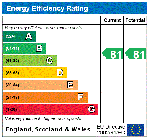 EPC Graph for Flat 3/3, Festival Court, Prince's Quay, Glasgow