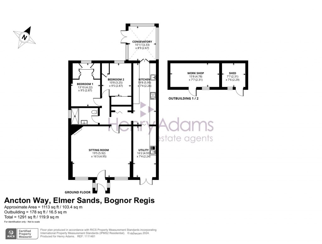 Floorplans For Ancton Way, Bognor Regis, PO22