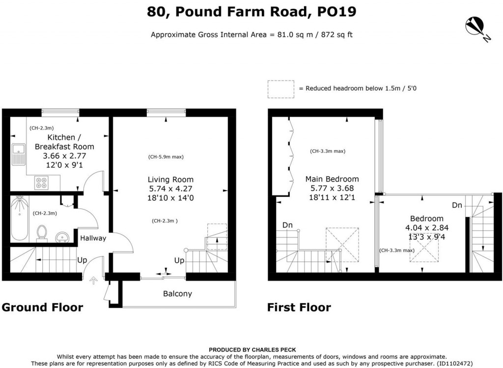 Floorplans For Pound Farm Road, Chichester, PO19