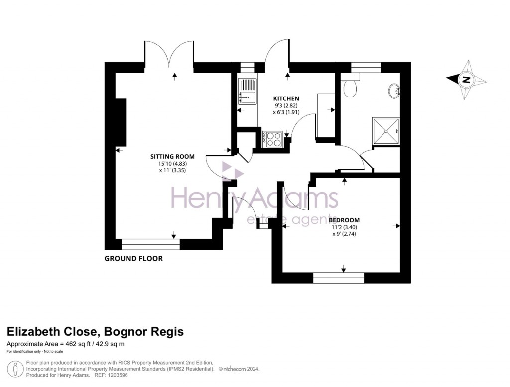 Floorplans For Elizabeth Close, Rose Green, PO21