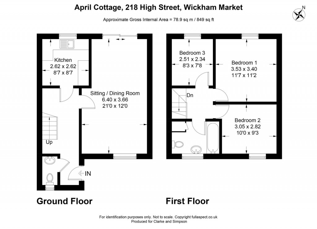 Floorplans For Wickham Market, Nr Woodbridge, Suffolk 