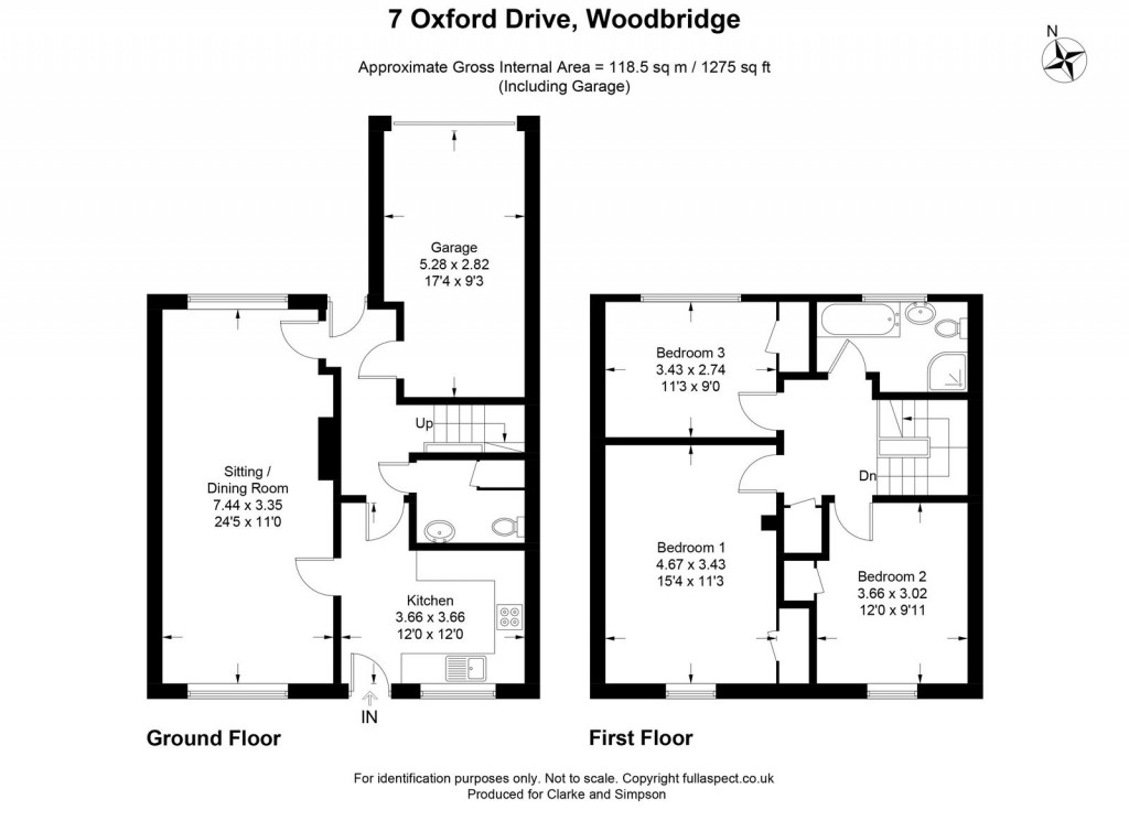 Floorplans For Oxford Drive, Woodbridge, Suffolk 