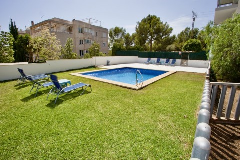 Click the photo for more details of Miguel de Cervantes garden apt, Costa den Blanes, SW Mallorca