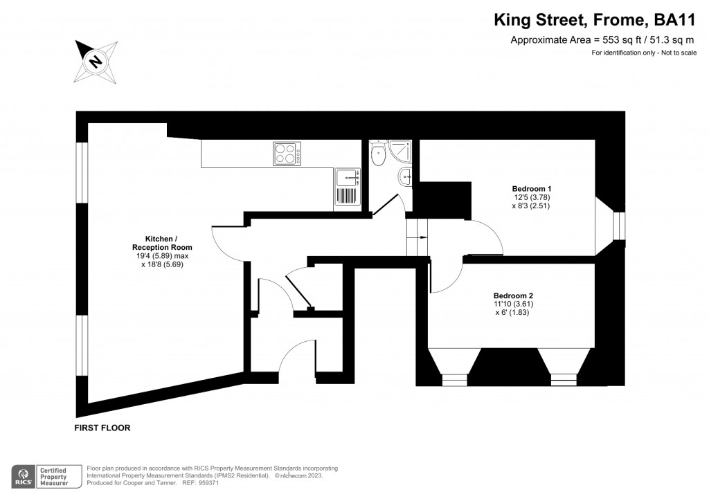 Floorplans For King Street, Frome, Somerset