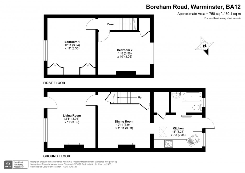 Floorplans For Boreham Road, Warminster, Wiltshire