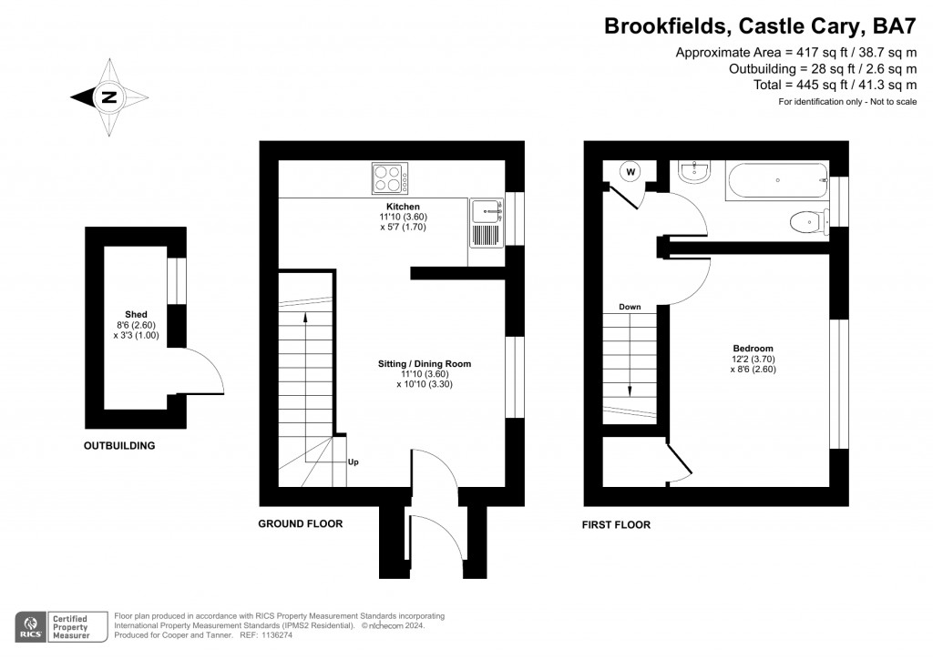 Floorplans For Brookfields, Castle Cary, Somerset