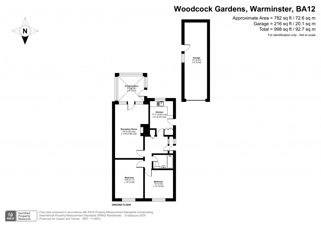 Floorplans For Woodcock Gardens, Warminster, Wiltshire