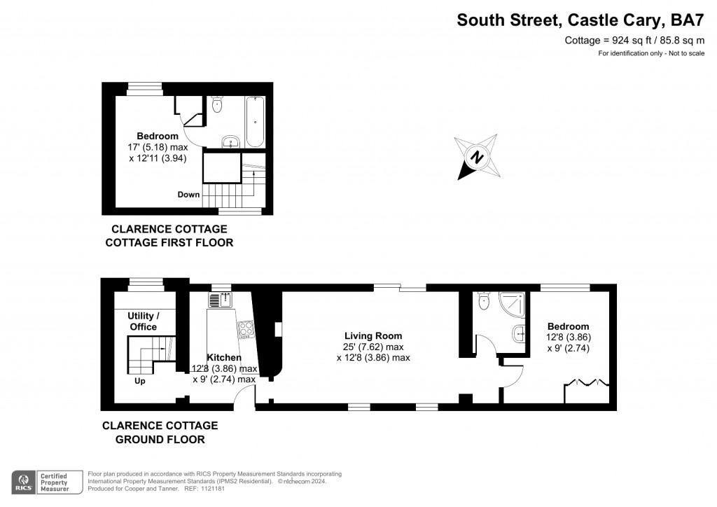 Floorplans For South Street, Castle Cary, Somerset