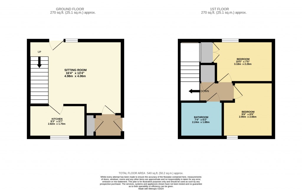 Floorplans For Symons Way, Cheddar, Somerset