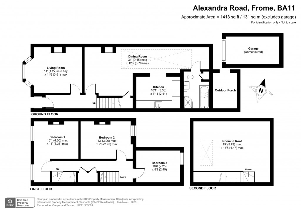 Floorplans For Alexandra Road, Frome, Somerset
