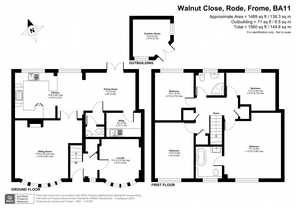 Floorplans For Walnut Close, Rode, Somerset