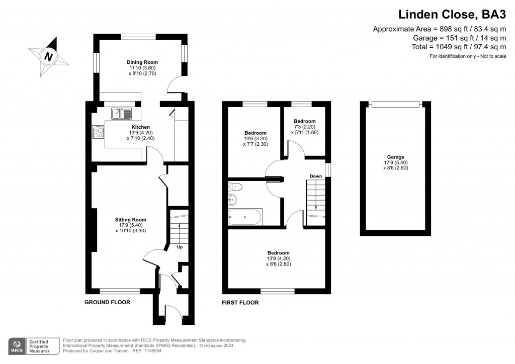 Floorplans For Westfield, Radstock, Somerset