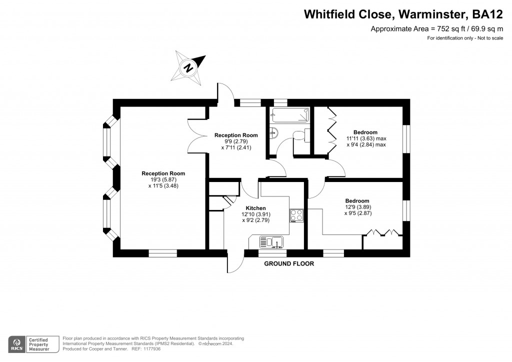 Floorplans For Whitfield Close, Warminster, Wiltshire