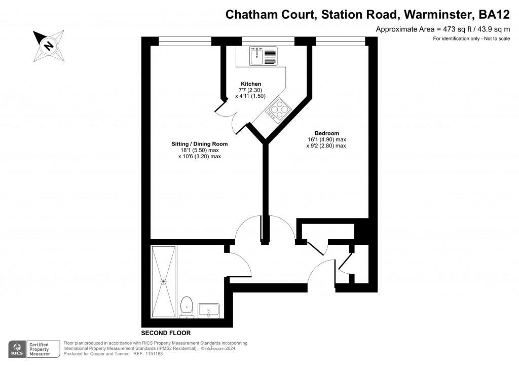 Floorplans For Chatham Court, Station Road, Warminster, Wiltshire