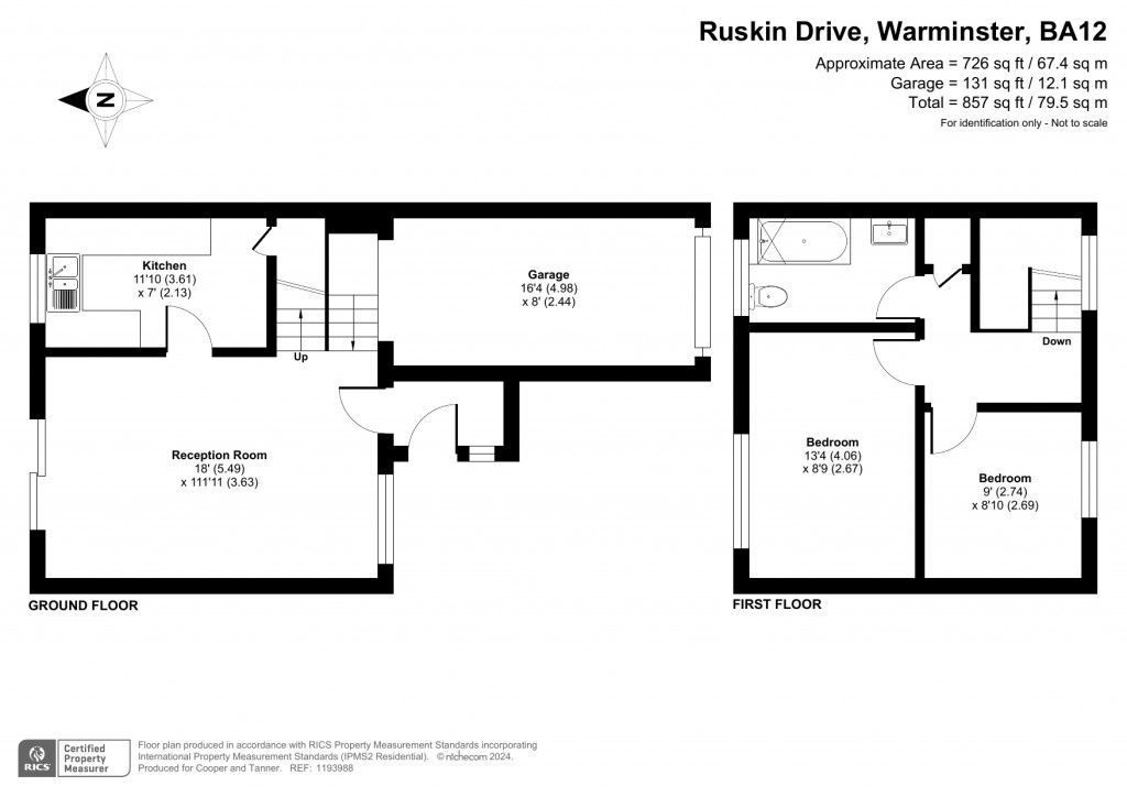 Floorplans For Ruskin Drive, Warminster, Wiltshire