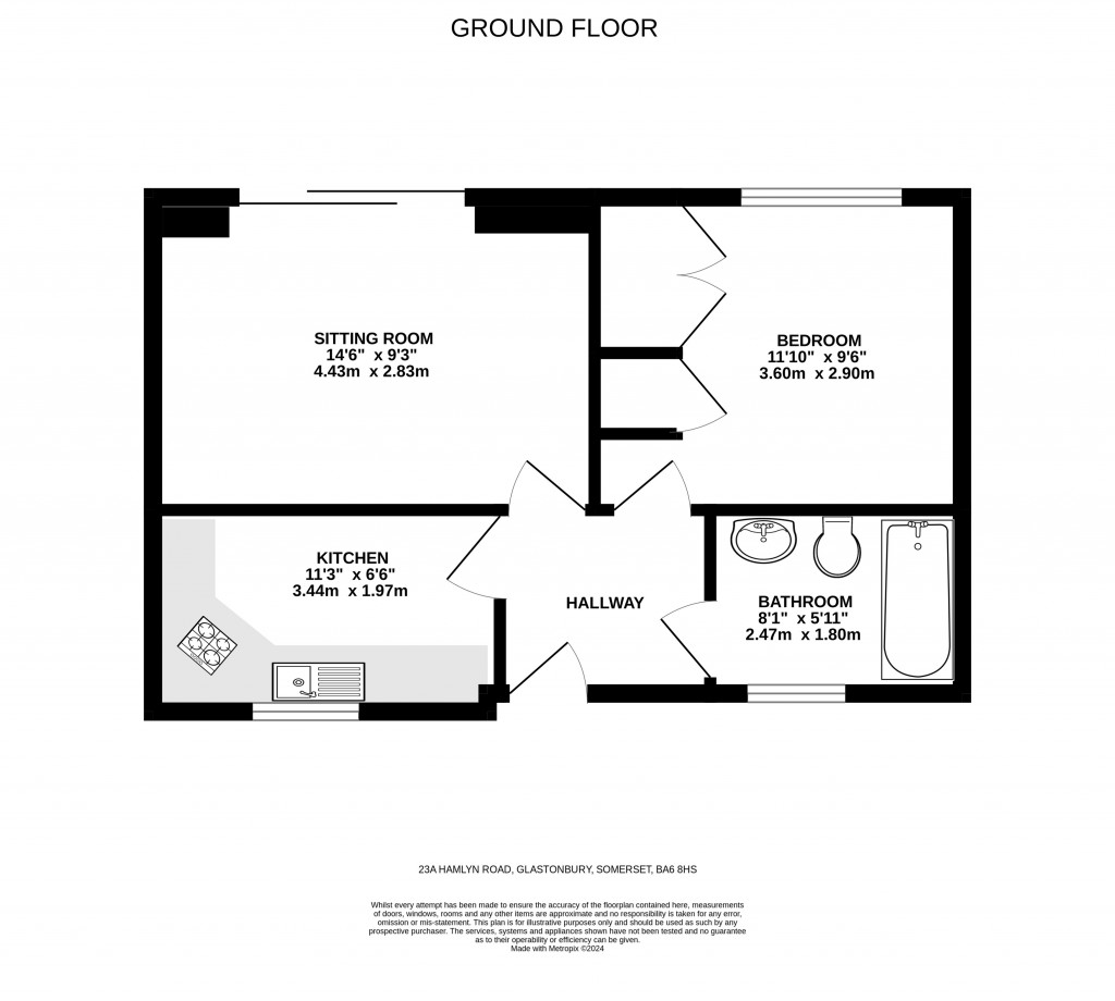 Floorplans For Hamlyn Road, Glastonbury, Somerset