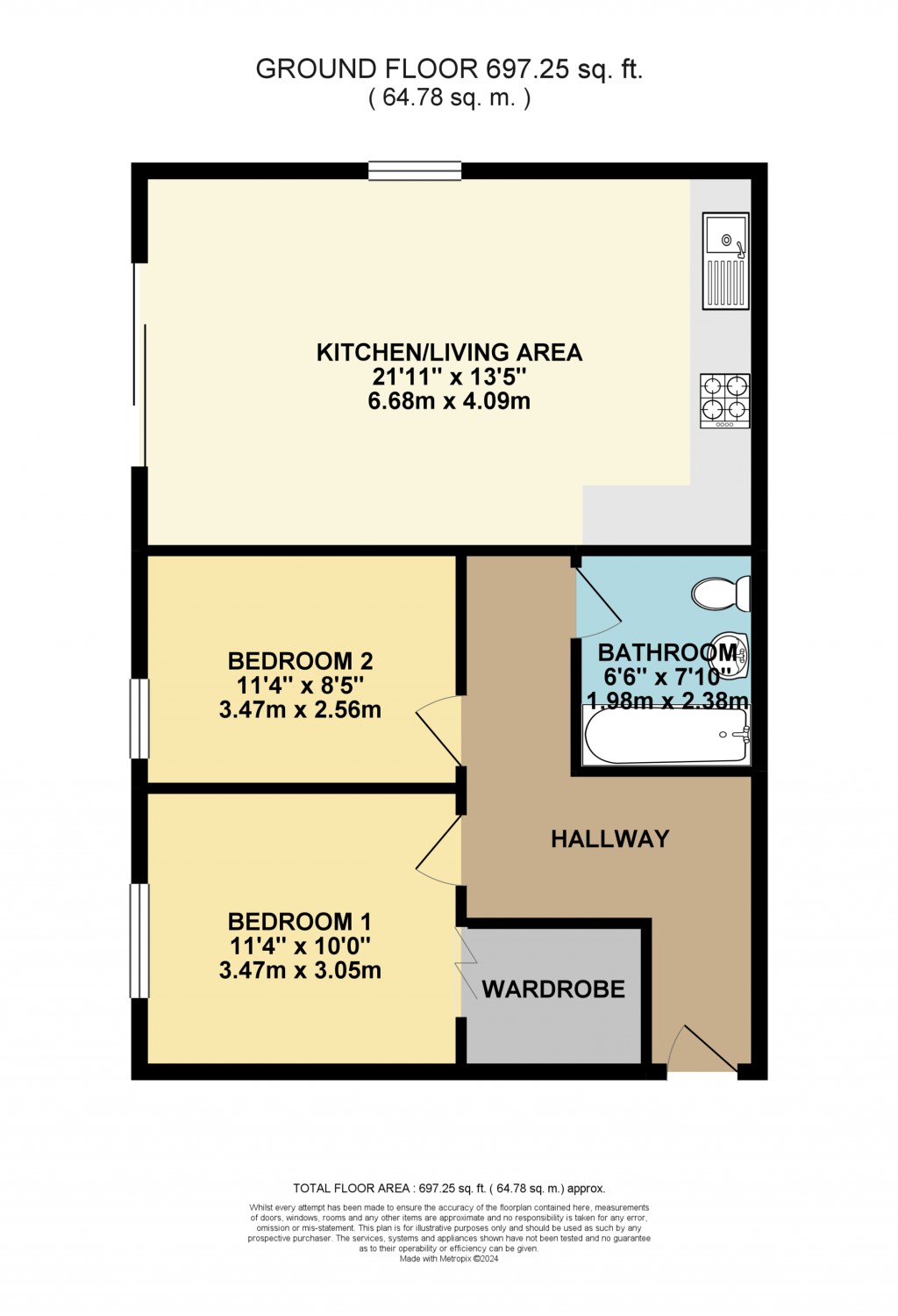 Floorplans For Lime Tree Square, Street, Somerset