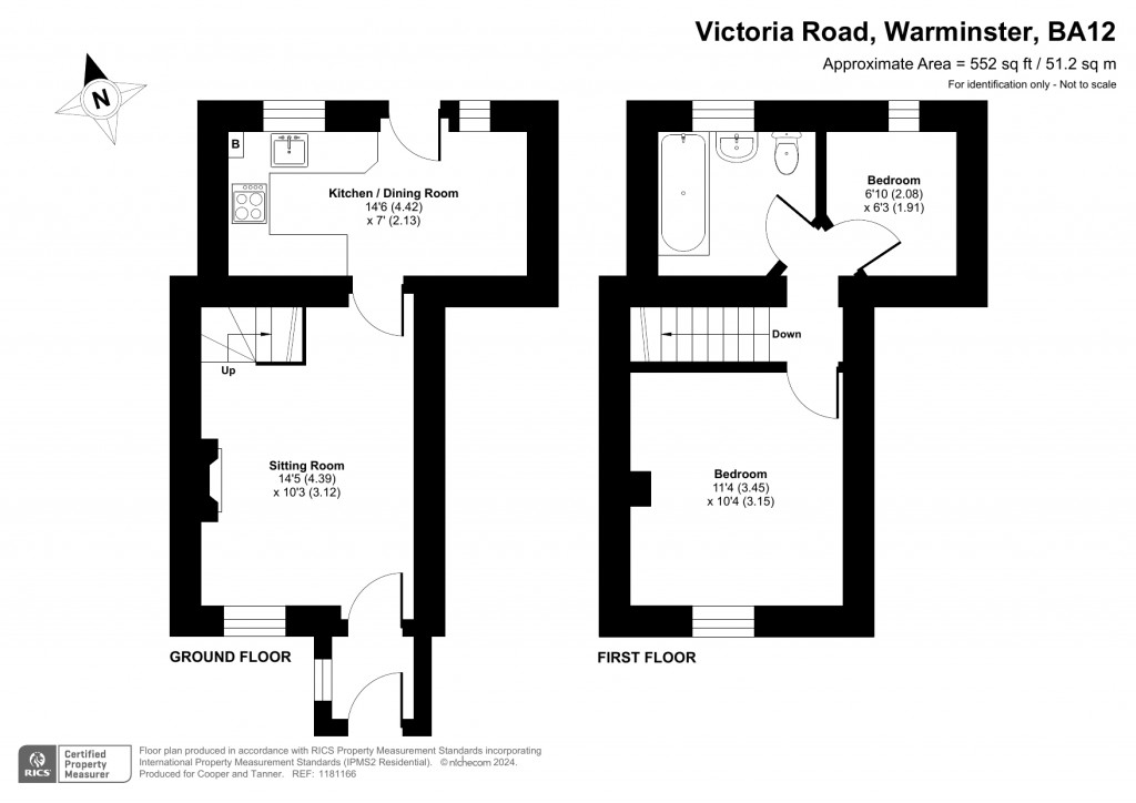 Floorplans For Victoria Road, Warminster, Wiltshire