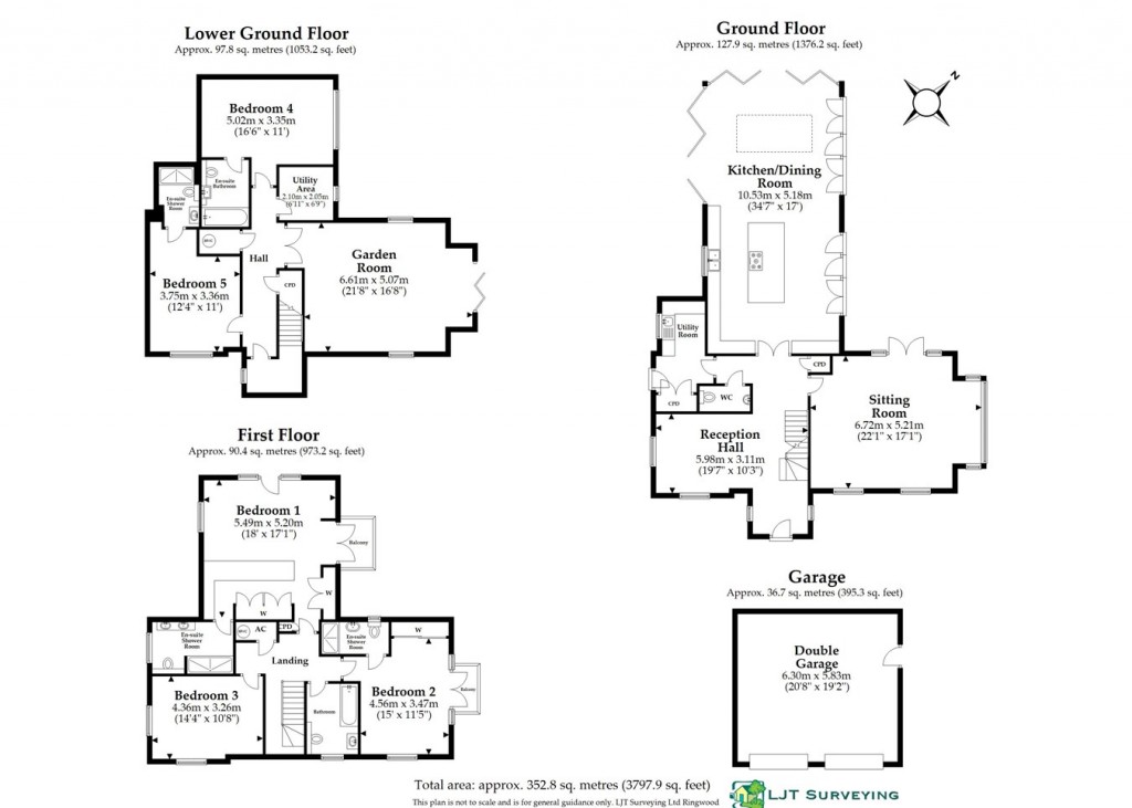 Floorplans For Forest Road, Burley, Ringwood, BH24