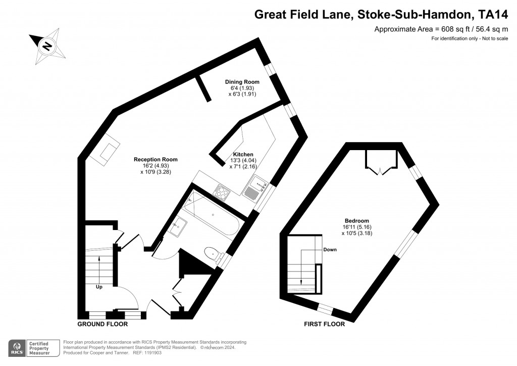 Floorplans For Great Field Lane, Stoke-Sub-Hamdon, Somerset