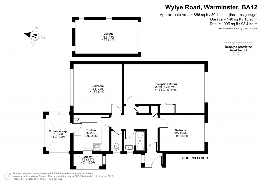 Floorplans For Wylye Road, Warminster, Wiltshire