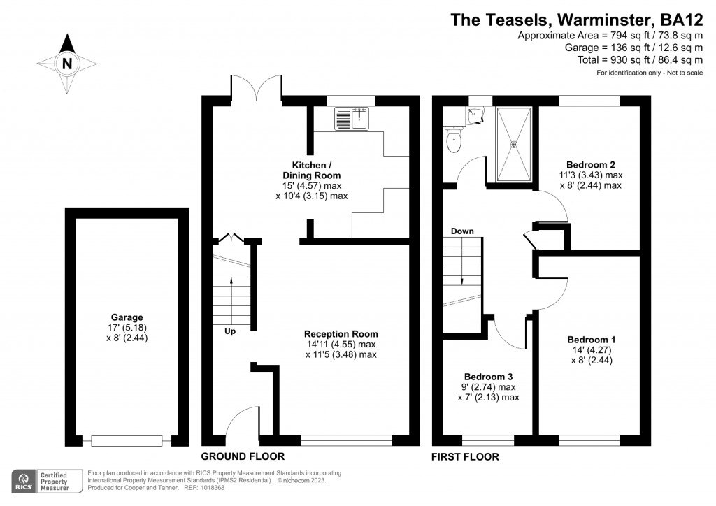 Floorplans For The Teasels, Warminster, Wiltshire