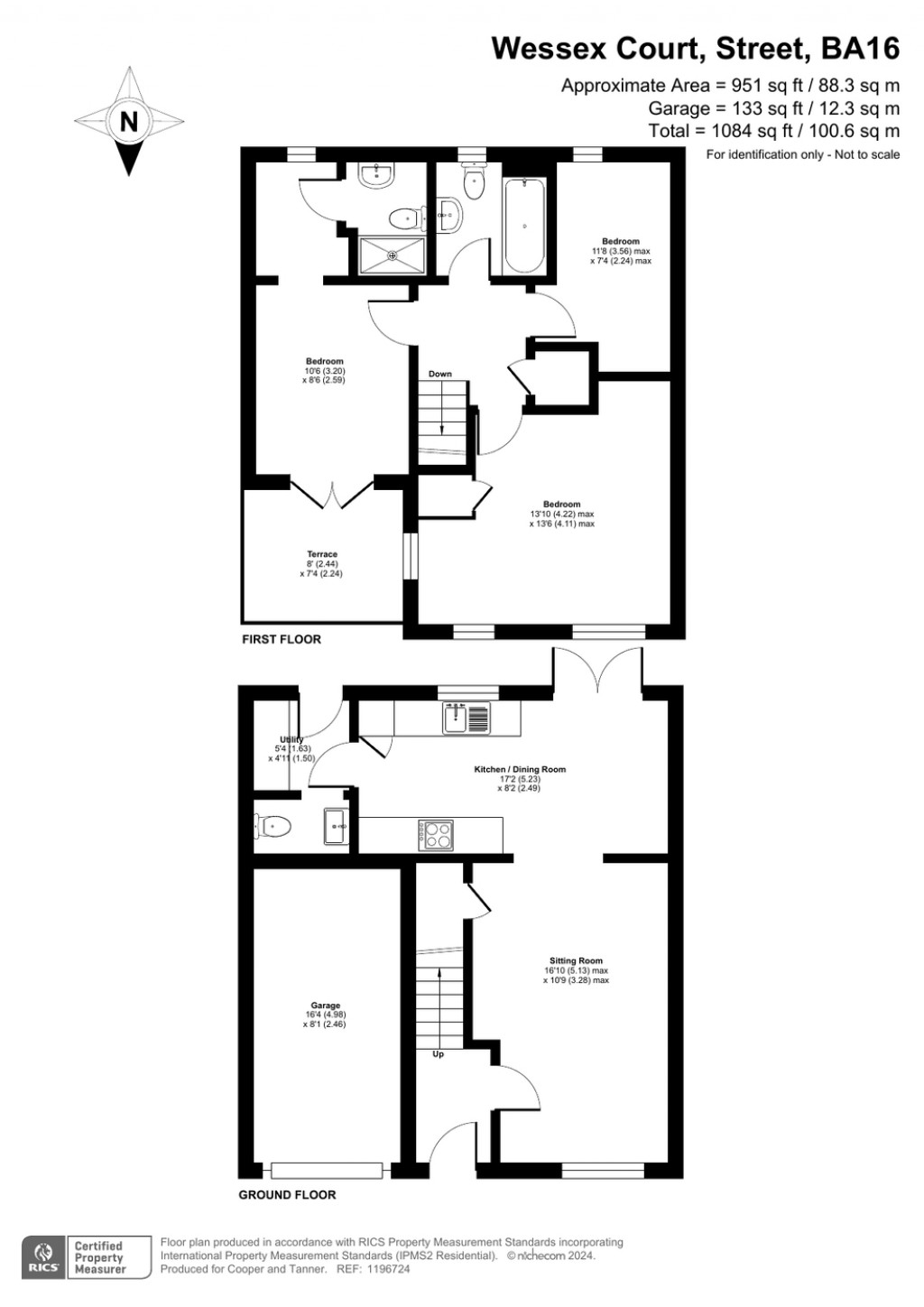 Floorplans For Wessex Court, Street, Somerset