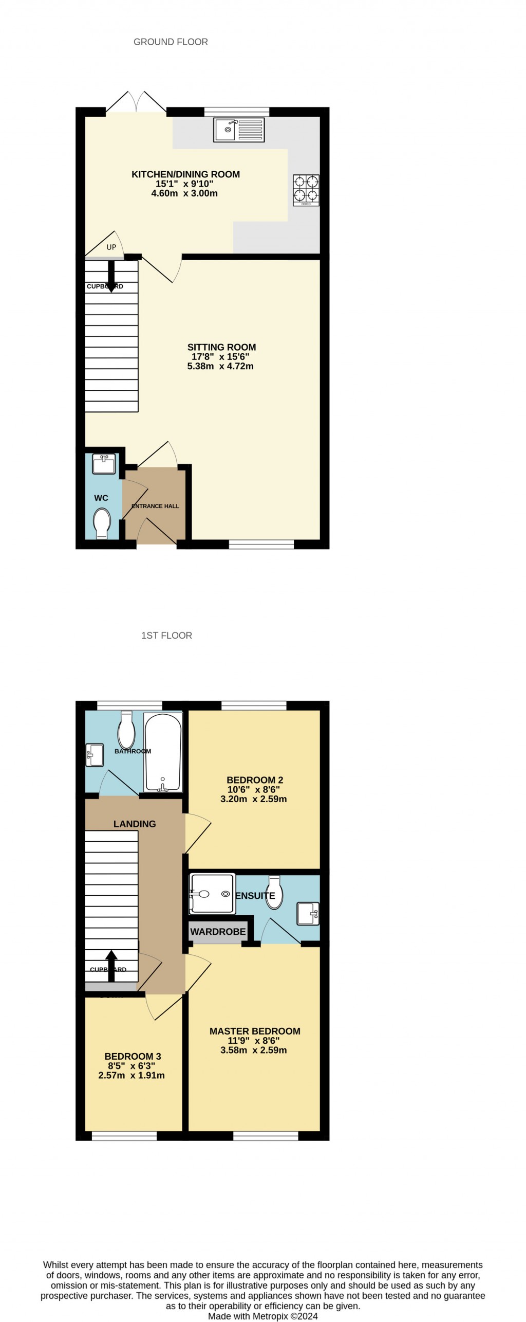 Floorplans For Waterer Way, Shepton Mallet, Somerset