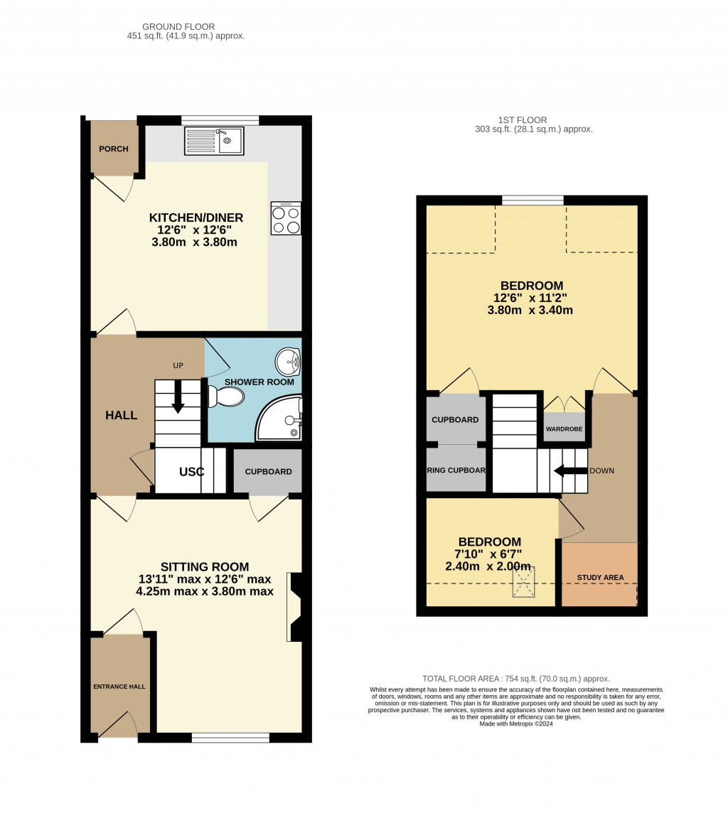 Floorplans For Walnut Tree Close, Wells, Somerset