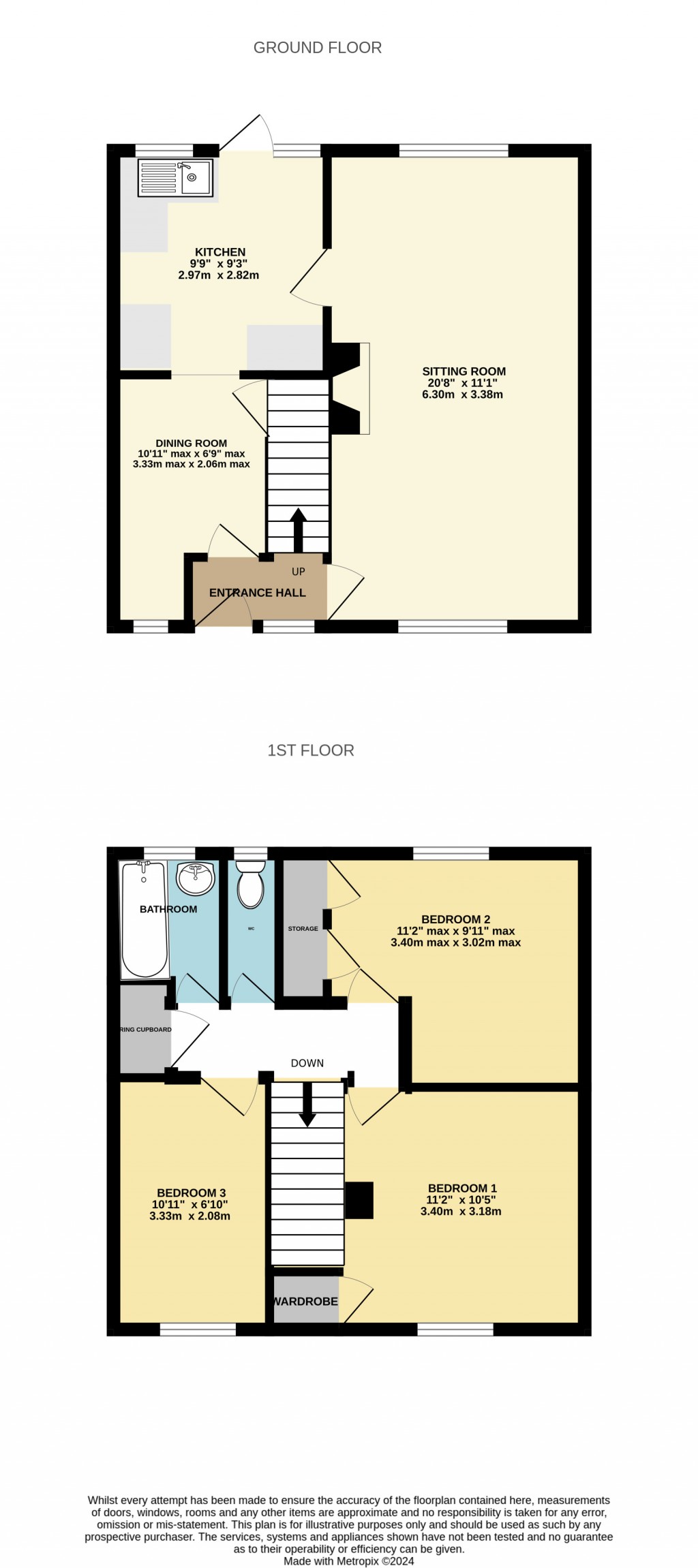 Floorplans For Westway Lane, Shepton Mallet, Somerset