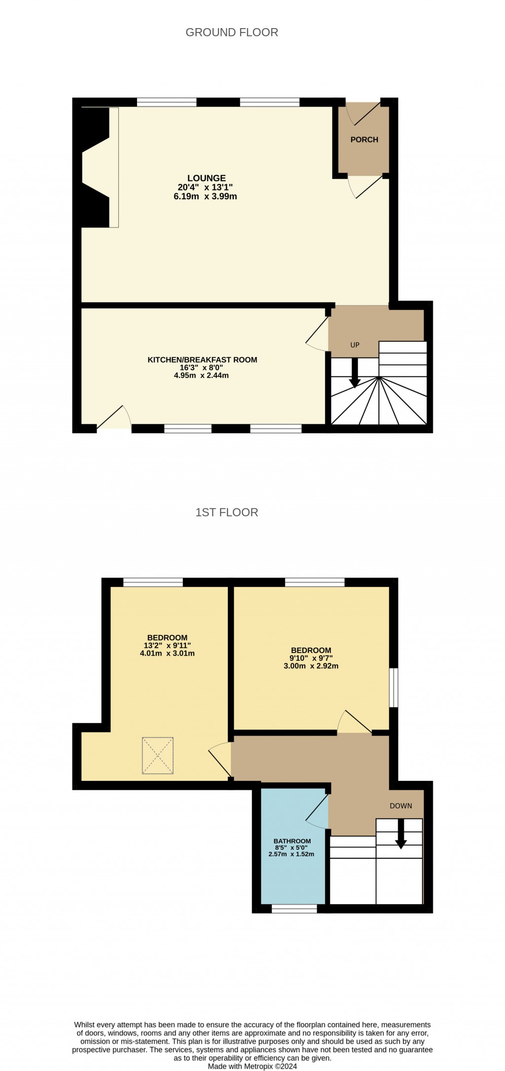 Floorplans For Redcliffe Street, Cheddar, Somerset