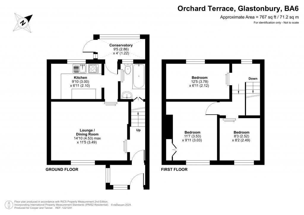 Floorplans For Orchard Terrace, Glastonbury, Somerset