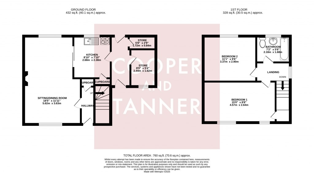 Floorplans For Woods Road, Street, Somerset