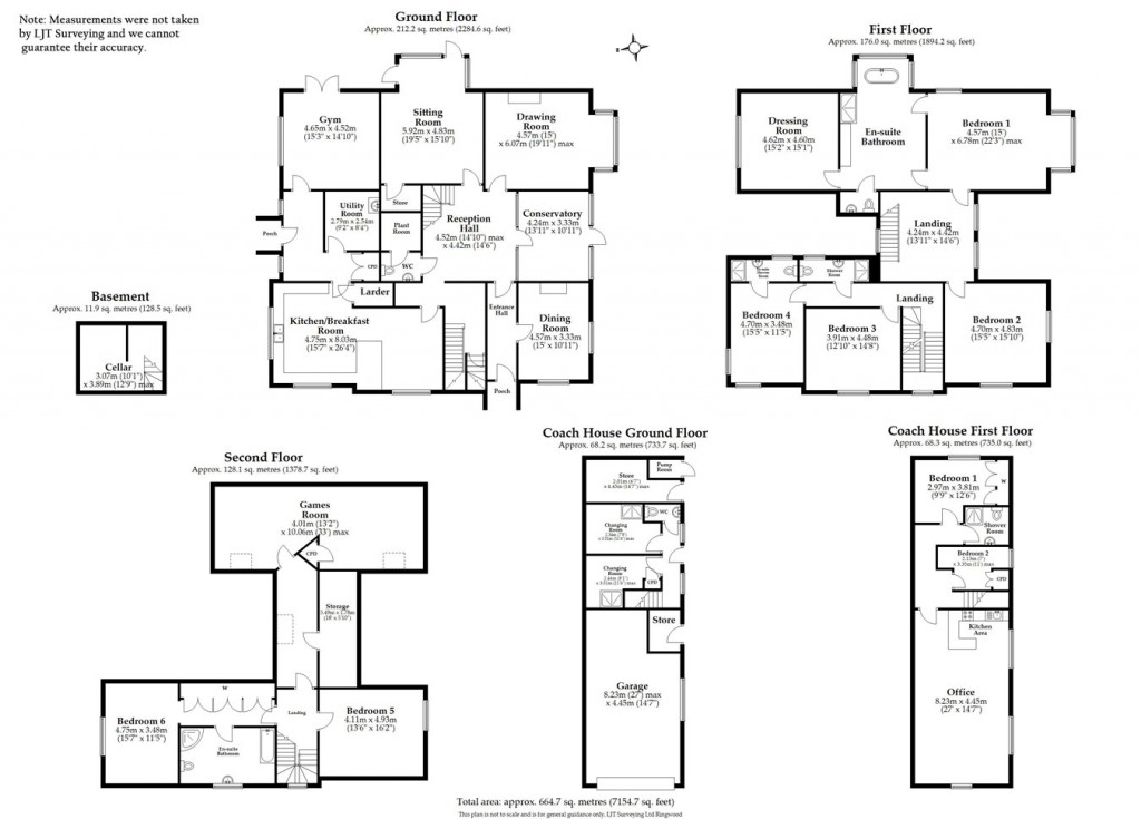 Floorplans For Rowlands Hill, Wimborne, BH21