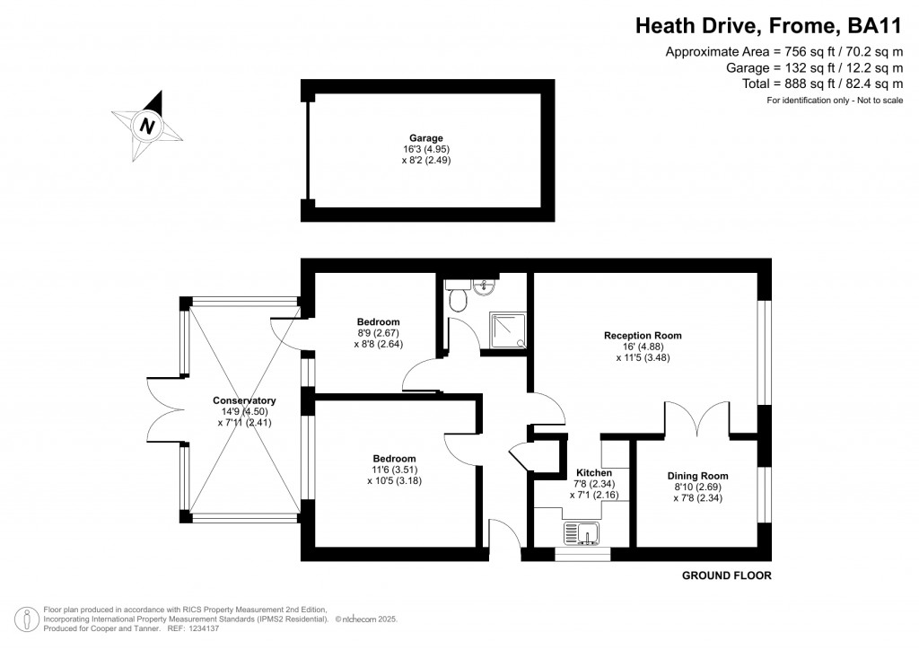 Floorplans For Heath Drive, Frome, Somerset