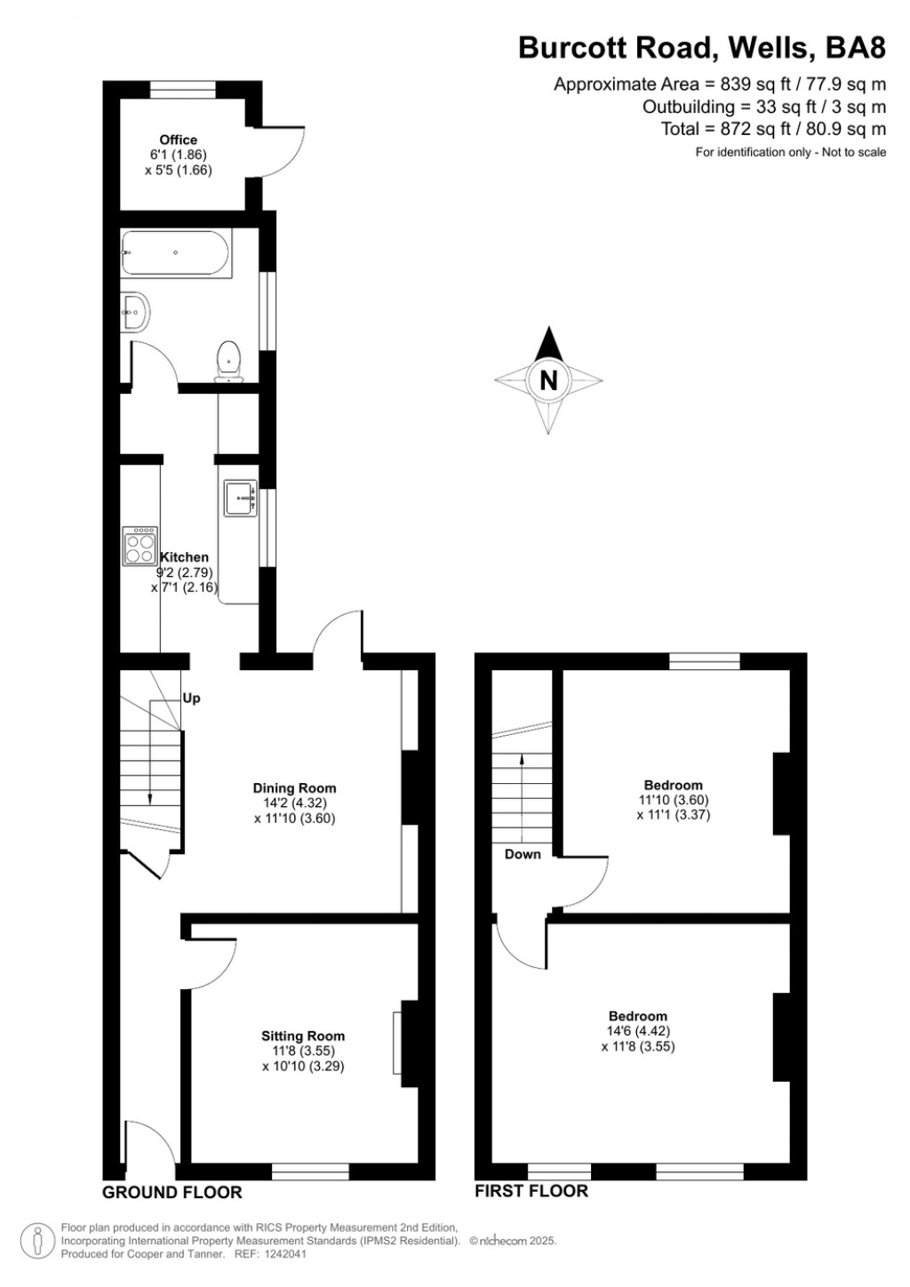 Floorplans For Burcott Road, Wells, Somerset