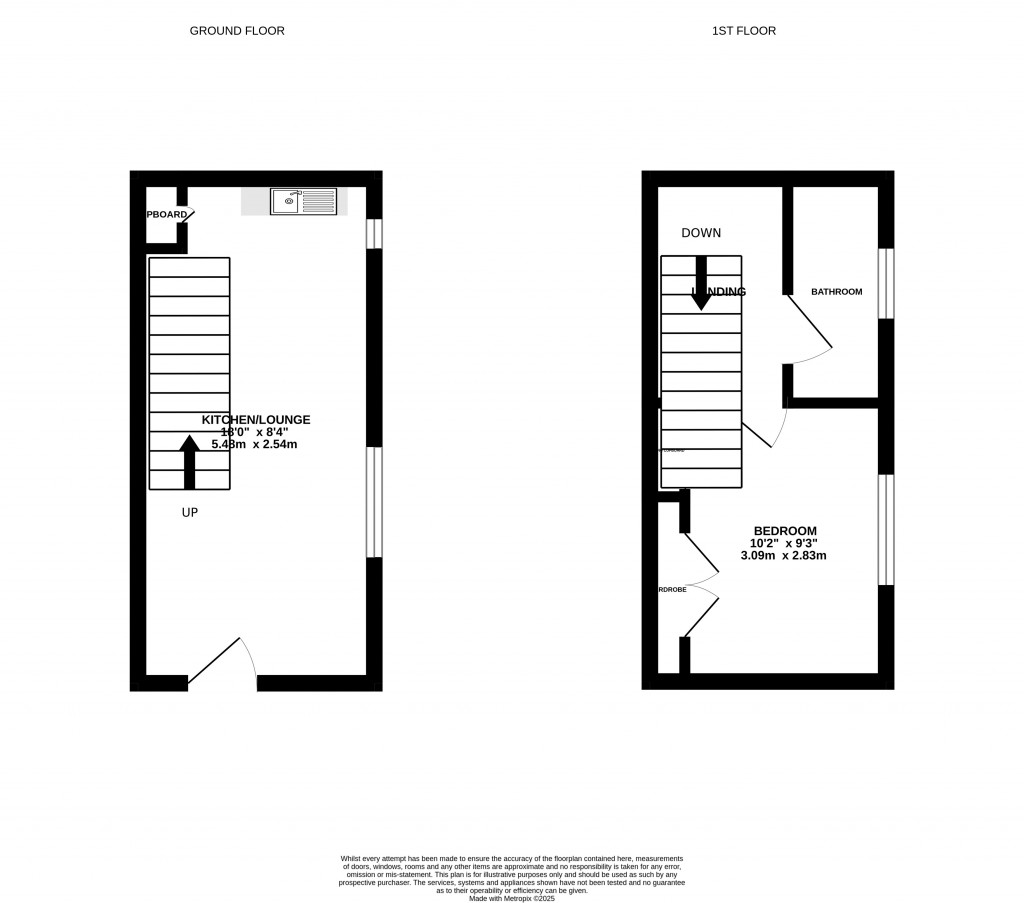 Floorplans For Dunkerton Close, Glastonbury, Somerset