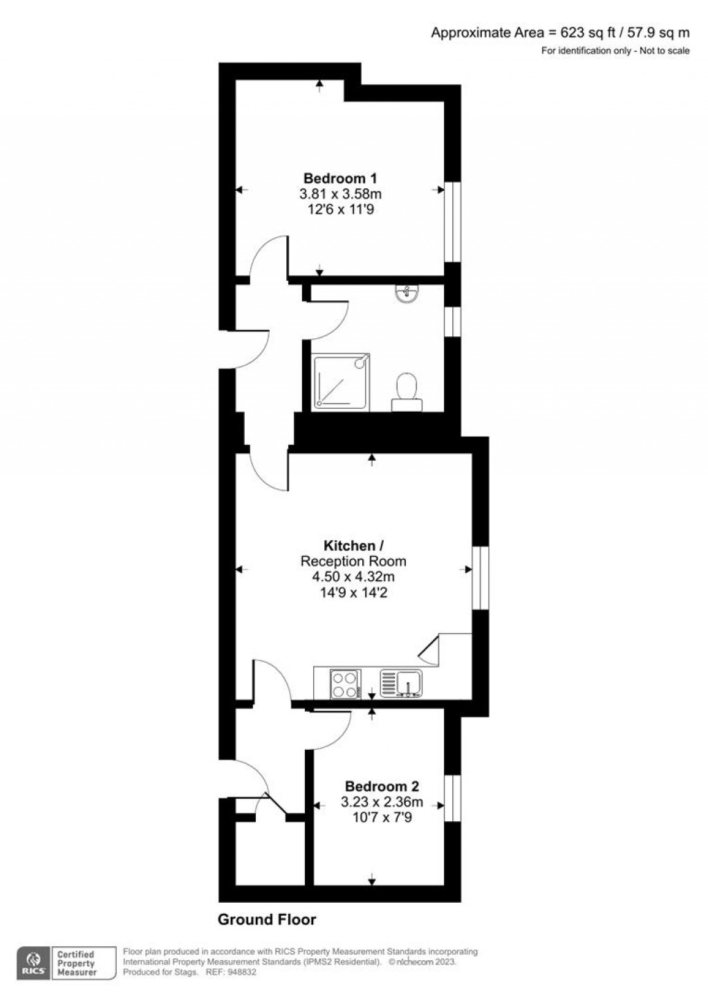 Floorplans For Middle Lincombe Road, Torquay