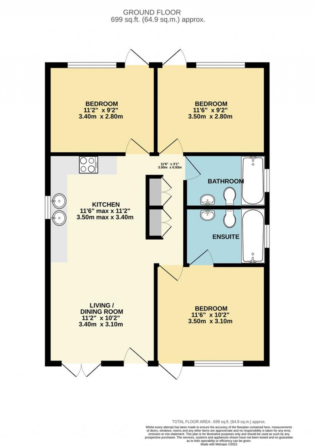 Floorplans For Yarmouth, Isle of Wight