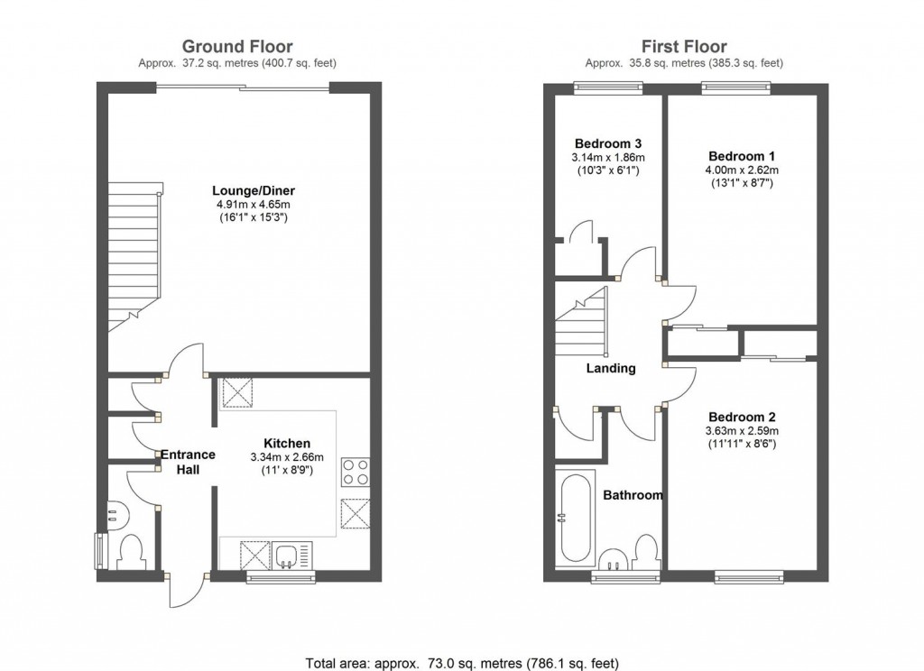 Floorplans For Prickwillow Road, Ely