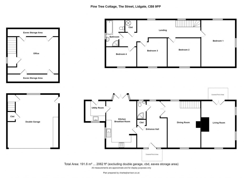 Floorplans For The Street, Lidgate, Newmarket