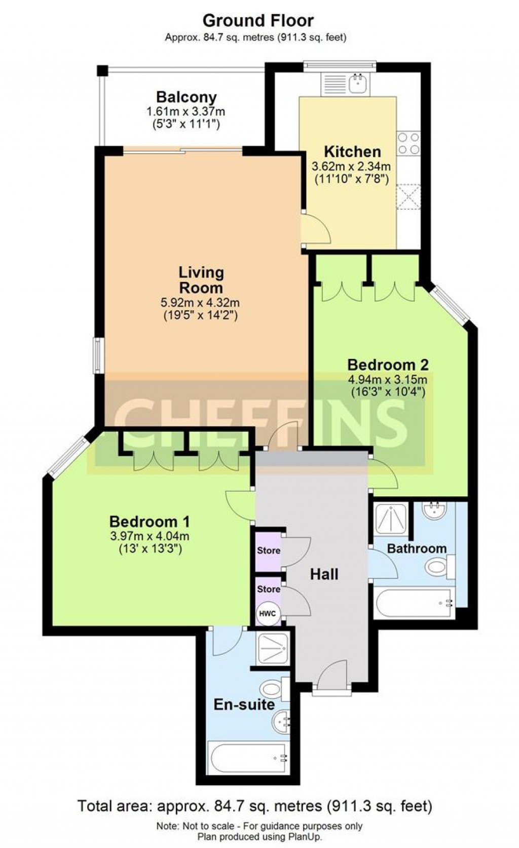 Floorplans For Eights Mariner, Mariners Way, Cambridge