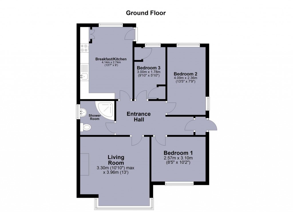 Floorplans For Rosemary Crescent, Whitwick, LE67