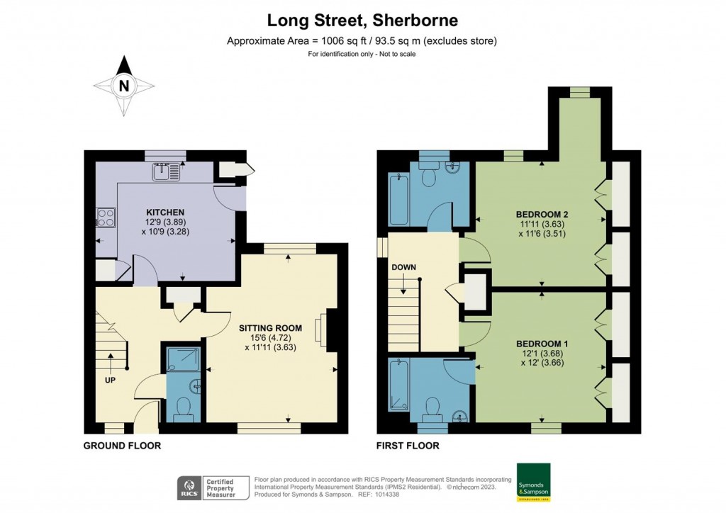 Floorplans For Long Street, Sherborne