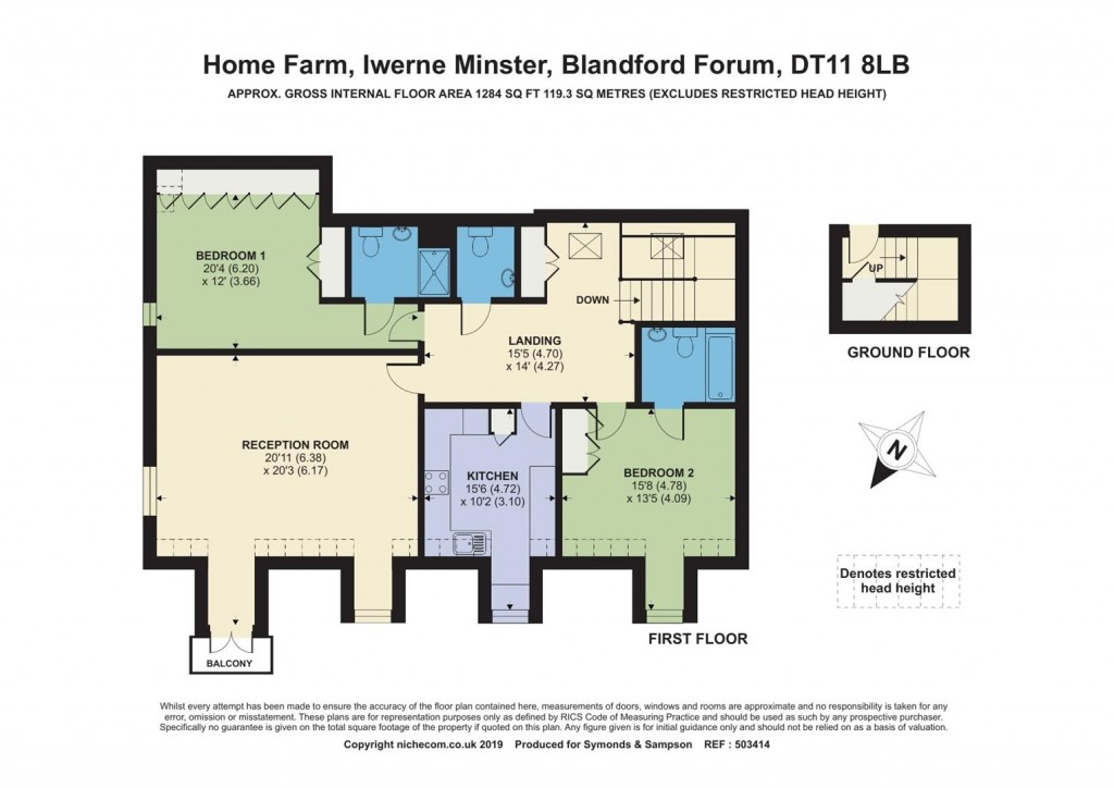 Floorplans For Home Farm, Iwerne Minster, Blandford Forum