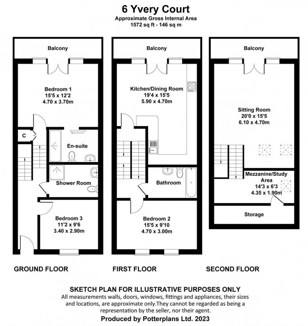 Floorplans For Cowes, Isle of Wight