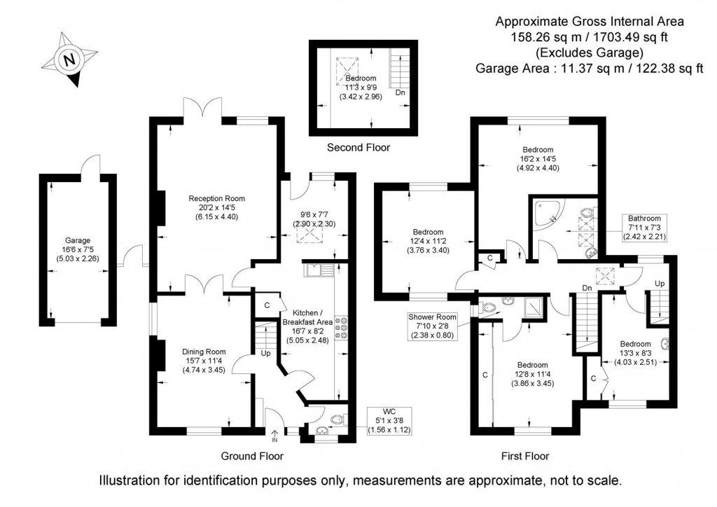 Floorplans For Fitzpiers, Saffron Walden