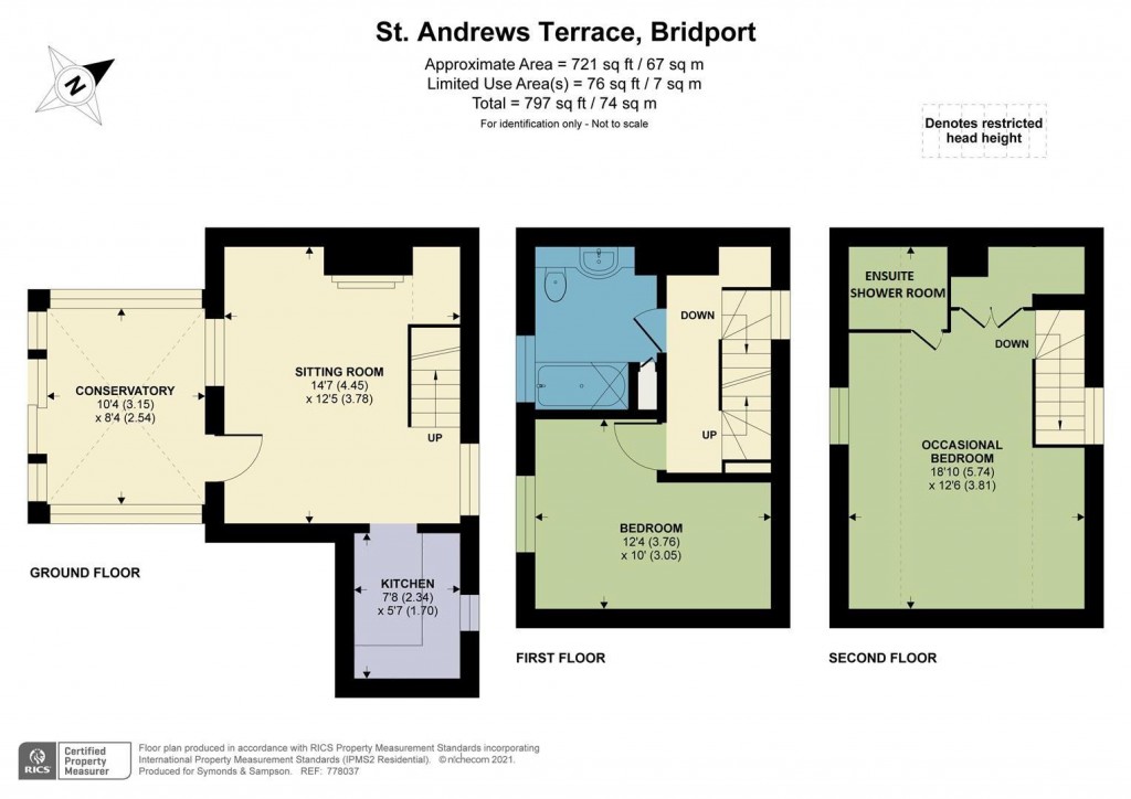 Floorplans For St. Andrews Terrace, Bridport