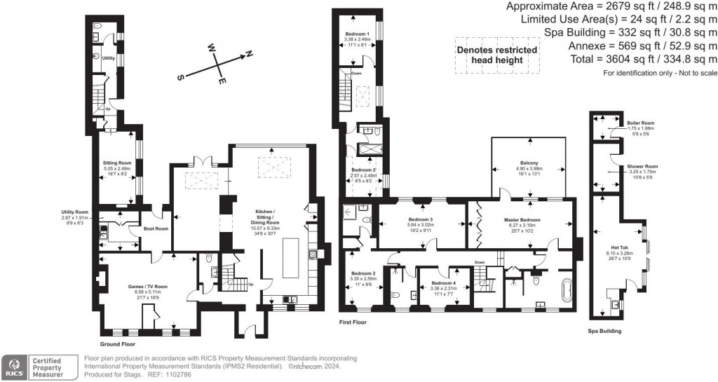 Floorplans For Porthcothan Bay, Padstow