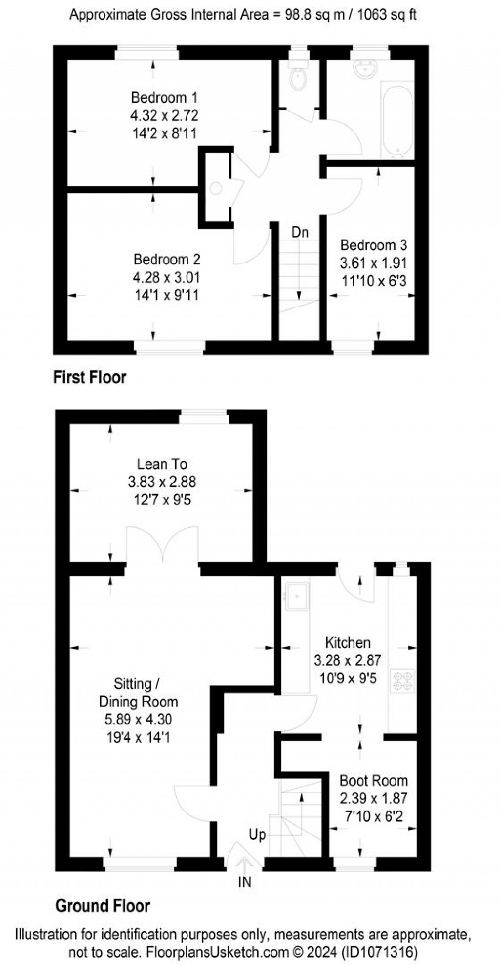 Floorplans For South View, Westleigh, Tiverton